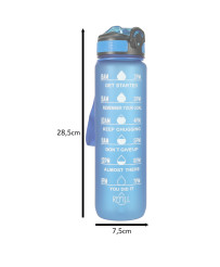 Water bottle bidon 1l blue
