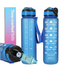 Water bottle bidon 1l blue