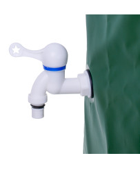 Container rainwater tank with tap rainwater barrel folding 500 liters