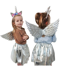 Unicorn costume skirt headband silver