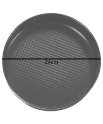 Baking tin with detachable rim 24cm black