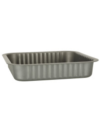 Baking tray for casseroles, tarts, pizzas 24cm x 24cm grey