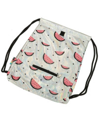 BAMBINO drawstring backpack white pearl watermelons