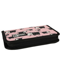 BAMBINO two flap pencil case pink doggies