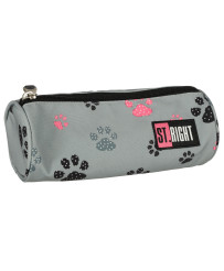 BAMBINO pencil case tuba paws grey