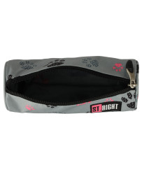 BAMBINO pencil case tuba paws grey
