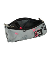 BAMBINO pencil case tuba paws grey