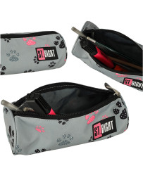 BAMBINO pencil case tuba paws grey