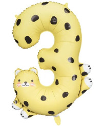Foil balloon number "3" -...