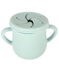 Silicone dishes for kids crab set of 9 items blue