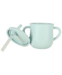 Silicone dishes for kids crab set of 9 items blue