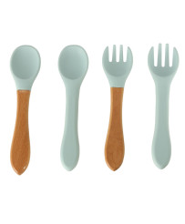Silicone dishes for kids crab set of 9 items blue