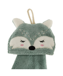 Children's hand towel for kindergarten 42x25cm blue fox