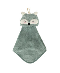 Children's hand towel for kindergarten 42x25cm blue fox