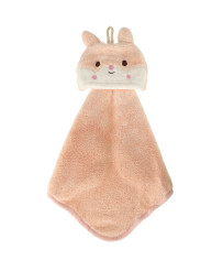 Children's hand towel for kindergarten 42x25cm pink rabbit