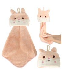 Children's hand towel for kindergarten 42x25cm pink rabbit