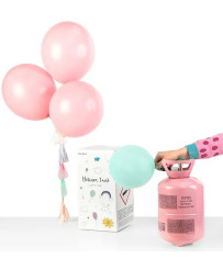 Helium bottle for 30 balloons pink 1 piece