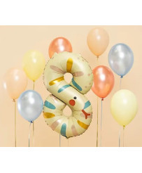 Foil birthday balloon number "8" - Snake 55x88 cm