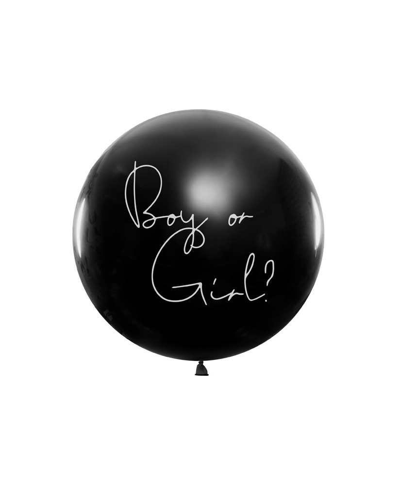 Gender Reveal Balloon Boy or Girl blue confetti 100cm