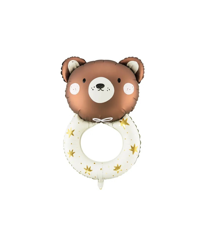 Foil balloon Rattle bear 45cm x 67cm