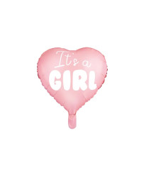 "It's a girl" foil balloon...