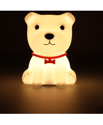 Silicone night light white doggie