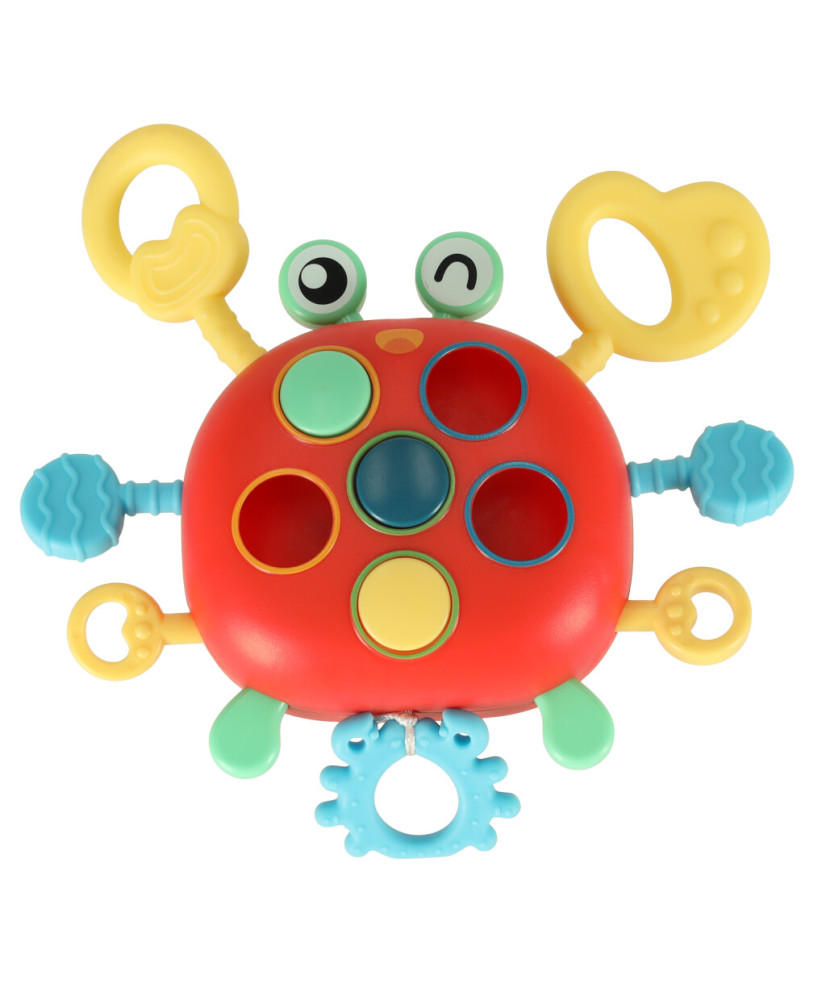 Baby teether crab sensory toy