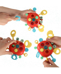 Baby teether crab sensory toy