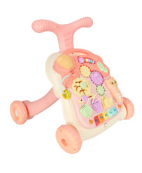 Pusher walker interactive educational table 3-in-1