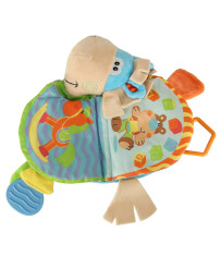 Sensory book rattle teething donkey