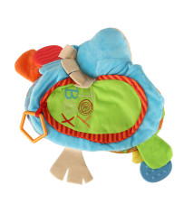 Sensory book rattle teething donkey