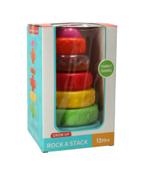 Pyramid tower educational sensory puzzle colorful Montessori