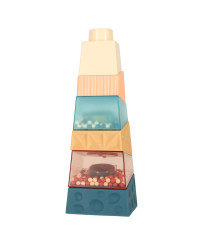 Educational tower sensory pyramid with Montessori balls