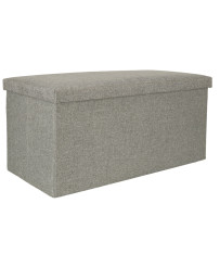 Folding pouffe with storage...