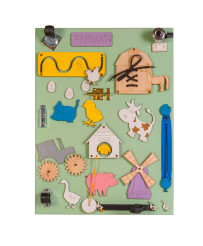 Two-sided chalkboard wooden...