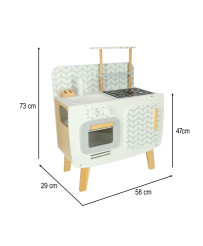 Wooden kitchen MDF LULILO retro accessories