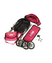 Four-wheeled doll gondola stroller