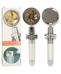 Shower handset with turbine...
