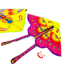 Kite large 90cm butterfly purple