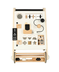 Wooden pusher educational walker with sorter