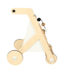 Wooden pusher educational walker with sorter