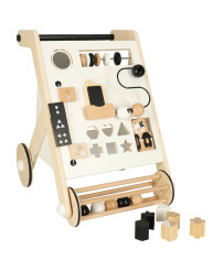 Wooden pusher educational walker with sorter