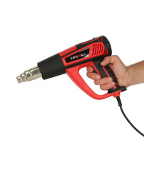 Electric tanner with temprature control 0-600 deg C air flow 300-500 l/min + 4 interchangeable tips 1850W