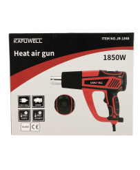 Electric tanner with temprature control 0-600 deg C air flow 300-500 l/min + 4 interchangeable tips 1850W