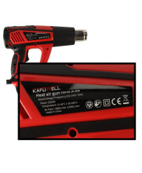 Electric tanner with temprature control 0-600 deg C air flow 300-500 l/min + 4 interchangeable tips 1850W
