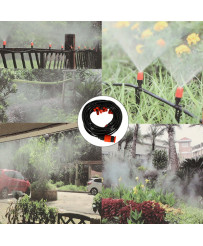 Water curtain mist garden sprinkler irrigation system 15m