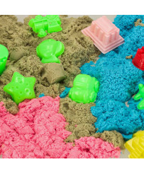 Kinetic sand in a box 1kg sandbox 27el.