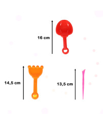 Sand accessories toys molds shovels 28el.