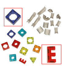 Magnetic blocks marble ball track with sound music 118 elements