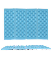 Folding foam mat for seating tourist blue